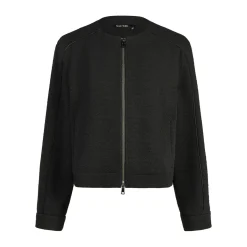 Marc Aurel Diese Blousonjacke mit Satin-Paspel aus Super-Stre schwarz Blouson