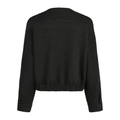 Marc Aurel Diese Blousonjacke mit Satin-Paspel aus Super-Stre schwarz Blouson