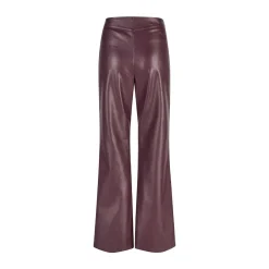 Marc Aurel Diese Flared Hose aus weichem Faux Leather verbind lila Lederhose
