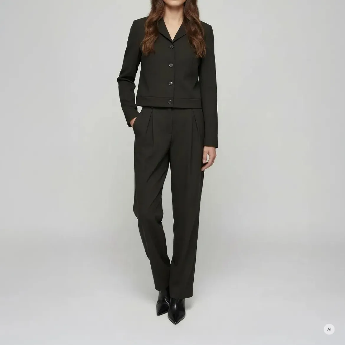 Marc Aurel Diese Hose überzeugt mit einer eleganten Silhouett schwarz Hose