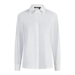 Marc Aurel Diese Poplinebluse mit Raffungsdetail im Rücken au weiss Bluse