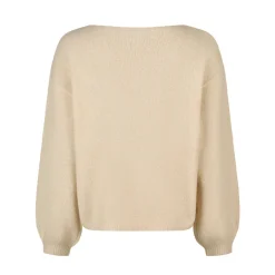 Marc Aurel Dieser Pullover aus elastischem Alpaka-Mix-Garn mi beige Pullover