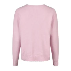 Marc Aurel Dieser V-Ausschnitt-Pullover aus Cotton/Wool-Mix m pink Pullover