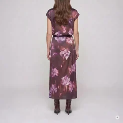 Marc Aurel Dieses Top mit Blumenprint aus fließendem Viskose- lila Bluse