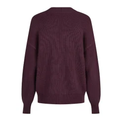 Marc Aurel Diese Strickjacke im Blazer-Look aus Halbpatent-St lila Strickjacke