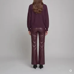 Marc Aurel Diese Strickjacke im Blazer-Look aus Halbpatent-St lila Strickjacke