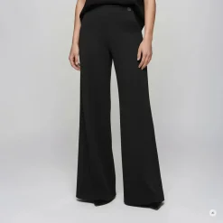 Marc Aurel Diese Wild-Leg-Hose in moderner Matrosenoptik verb schwarz Stoffhose