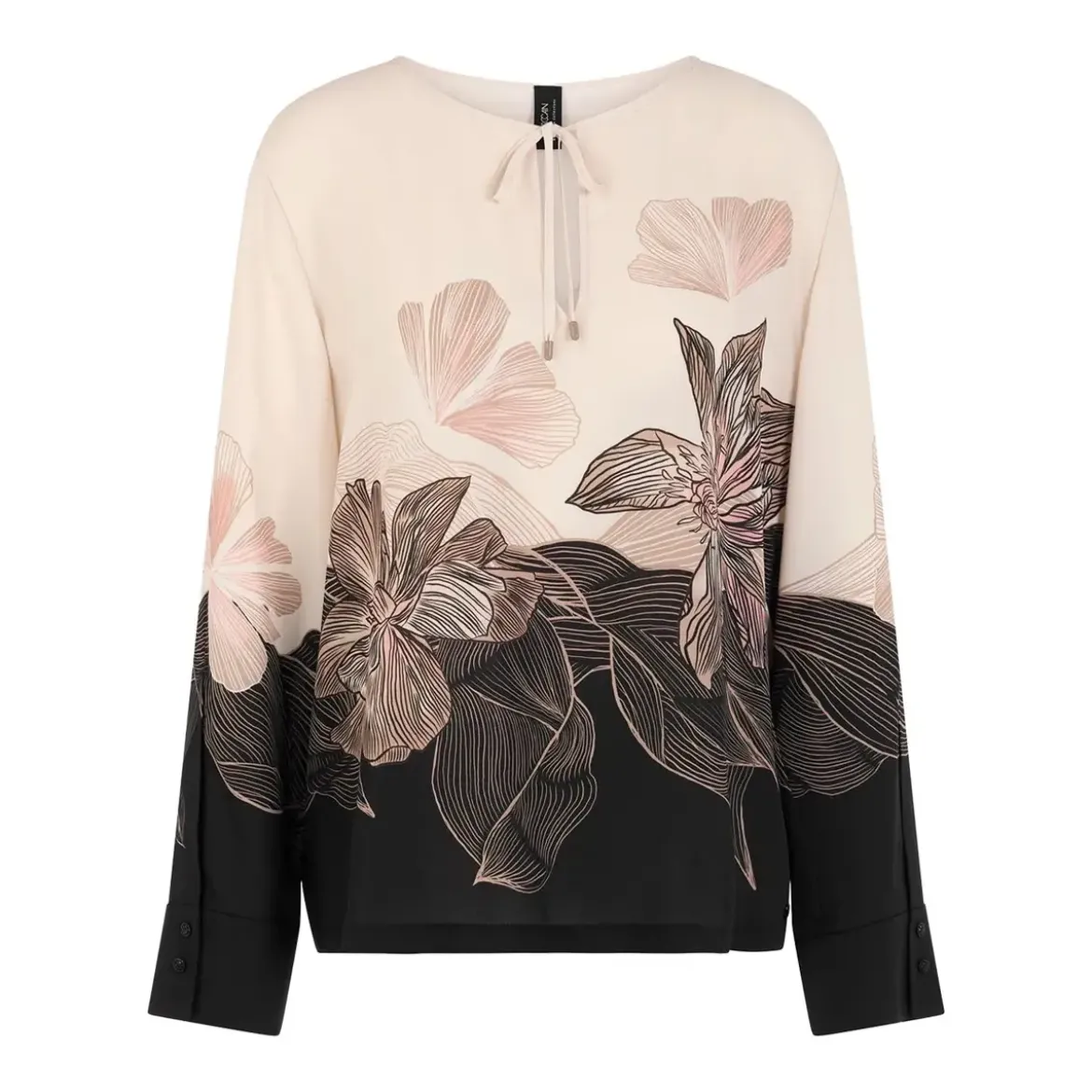 Marc Cain Bluse mit Blumenprint Rosa Bluse