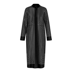 Marc Cain Midikleid aus Viskose & Seide schwarz Minikleid