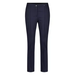 Marc Cain Stoffhose mit Ziernaht Dunkelblau Stoffhose