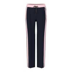 Marc Cain Sweatpants mit Blumen-Applikation schwarz Jogginghose
