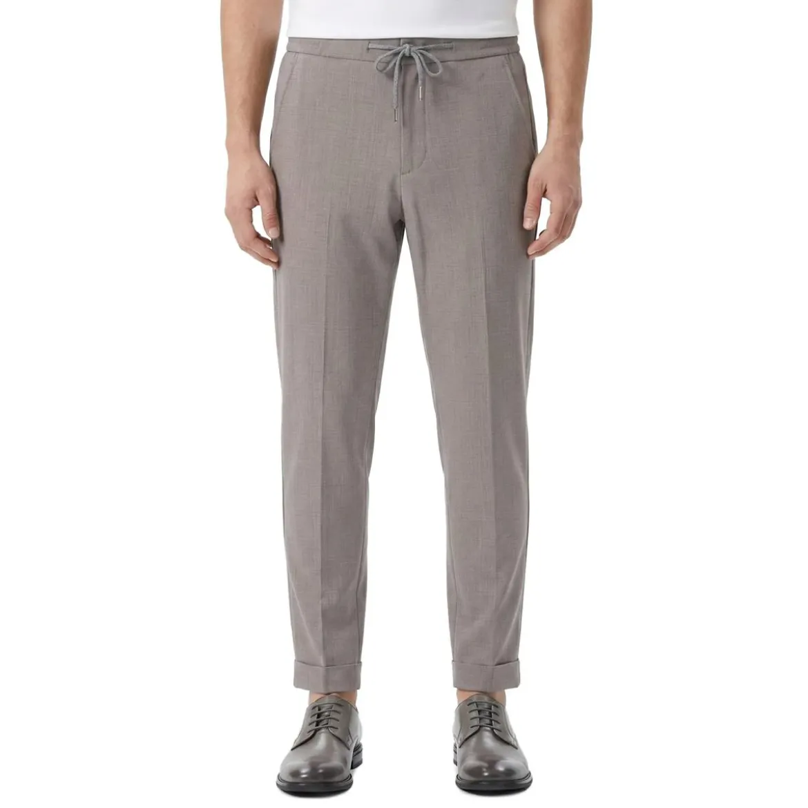 Marco Pescarolo Stoffhose Caracciolo braun Stoffhose