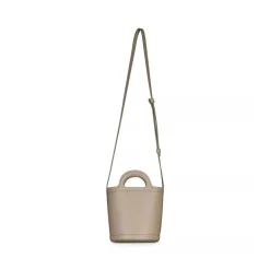 Marni Beuteltasche aus Leder mit Logo Braun Crossbody Bag
