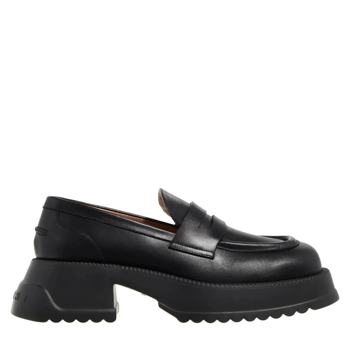 Marni Moccasin Shoe Black Loafer