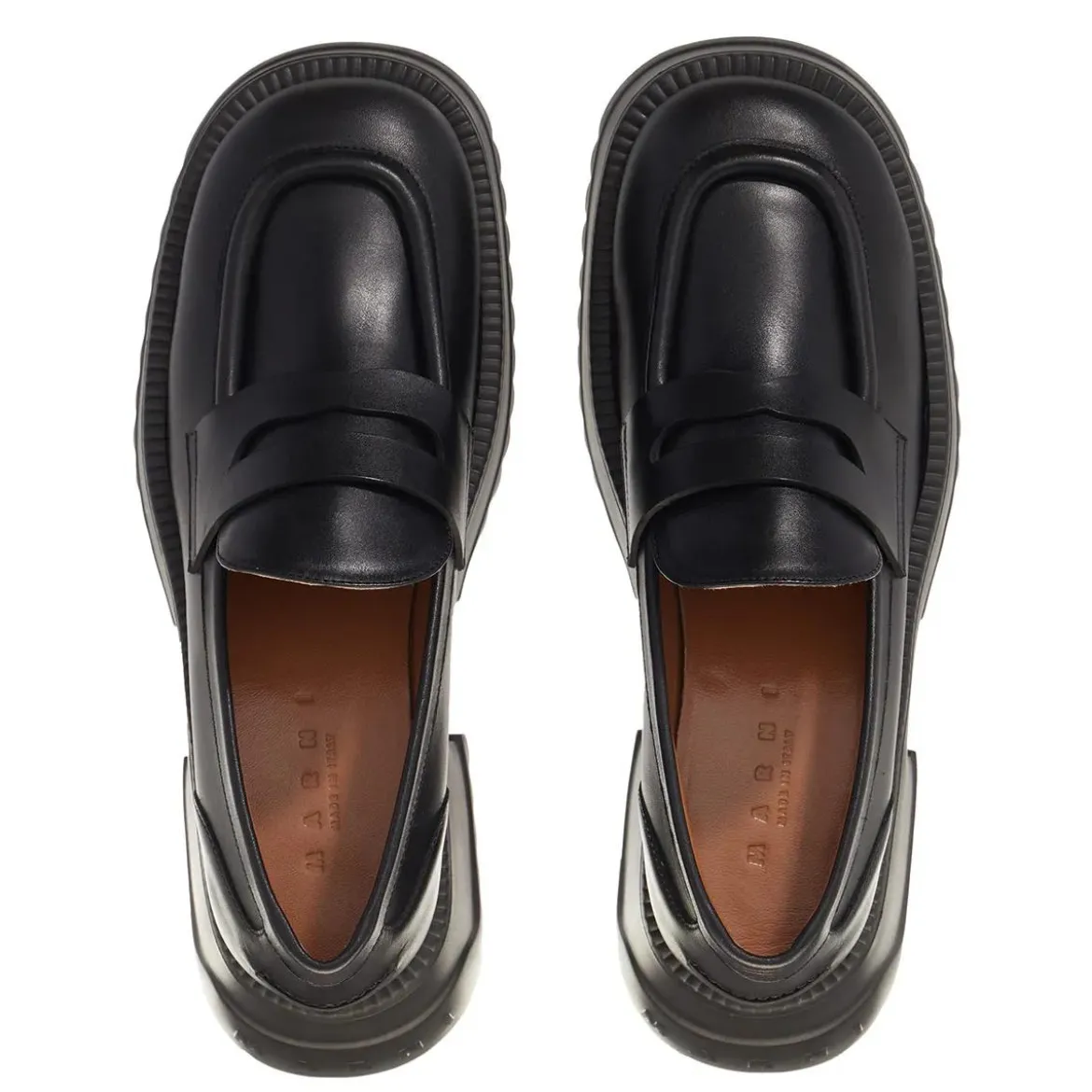 Marni Moccasin Shoe Black Loafer