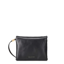 Marni Schultertasche aus Leder schwarz Schultertasche