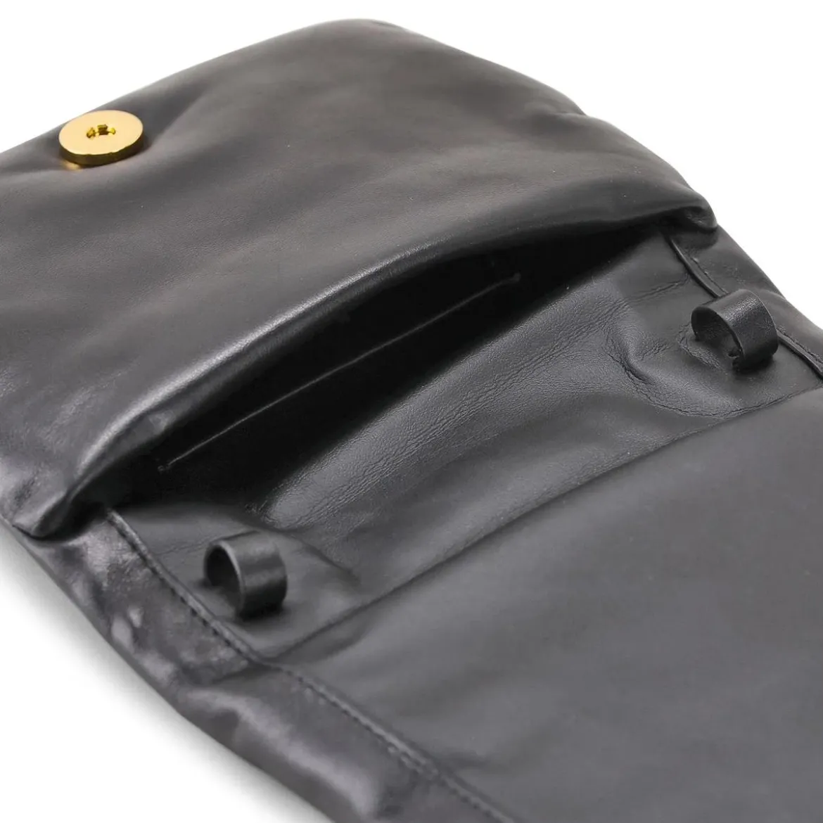 Marni Schultertasche aus Leder schwarz Schultertasche