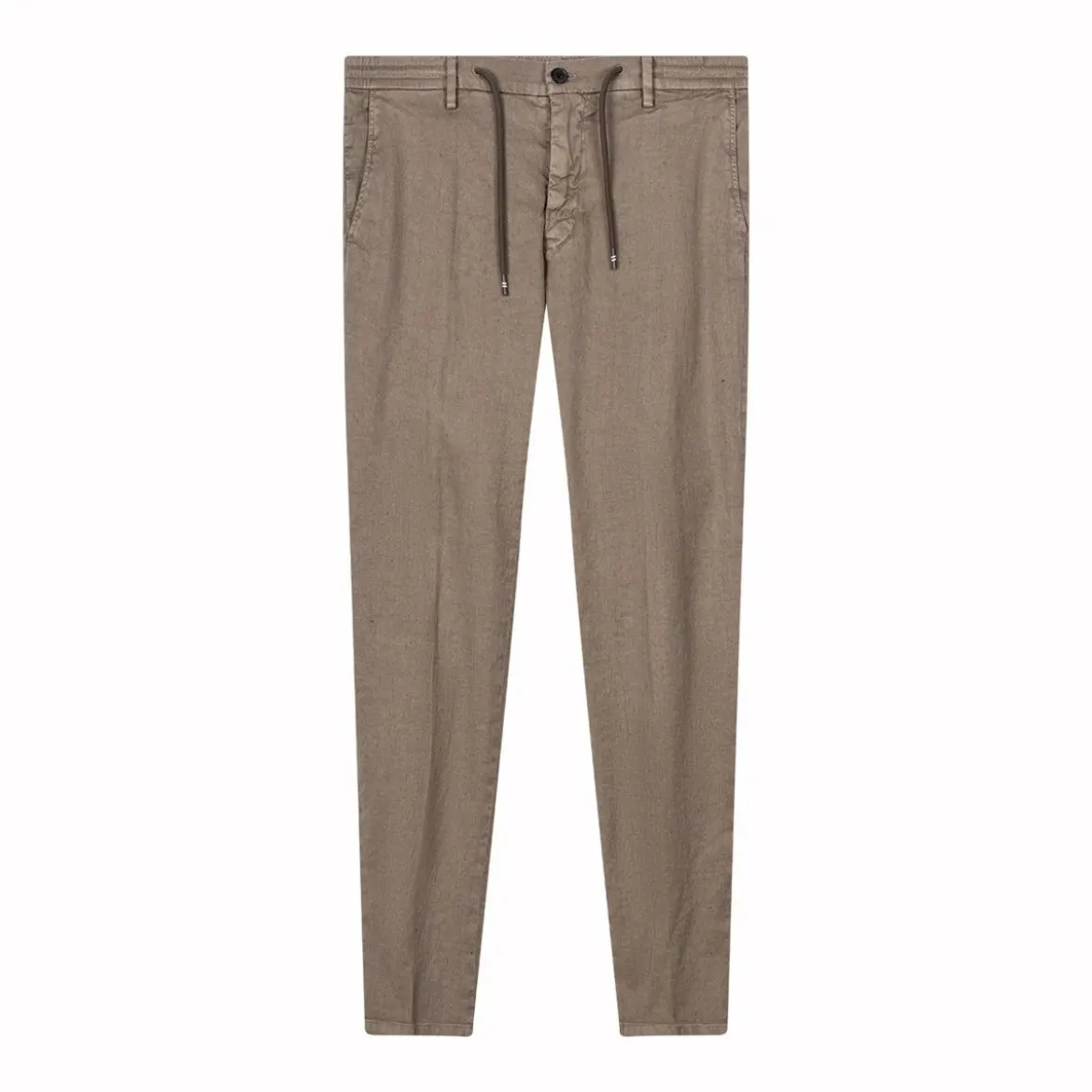 Mason's Slim-Fit Hose aus Leinenmix braun Stoffhose