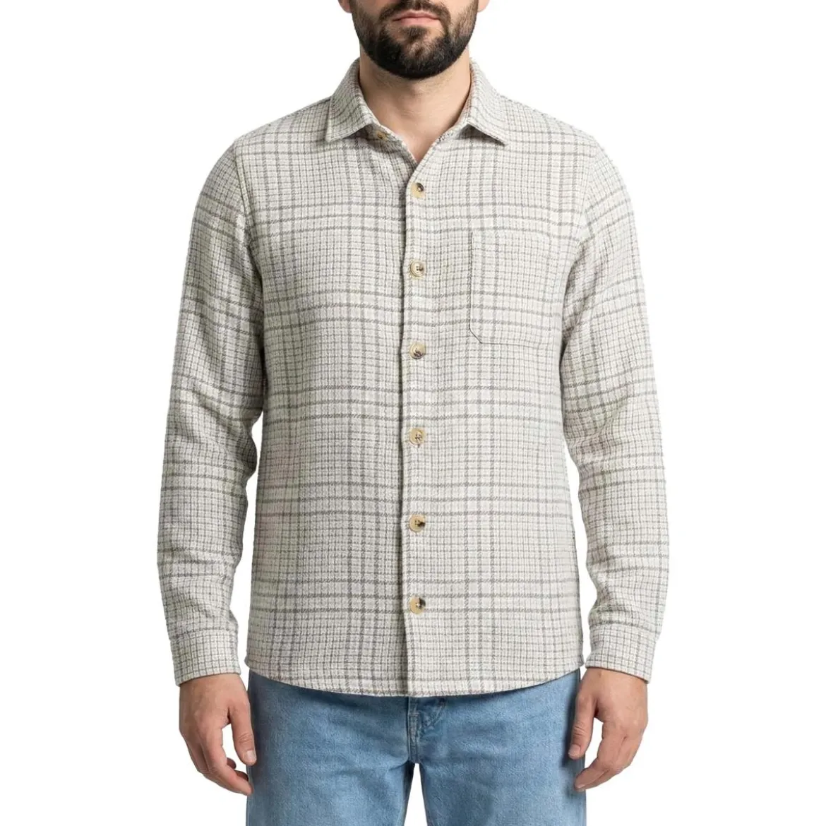Maurizio Baldassari Kariertes Overshirt mehrfarbig Hemdjacke