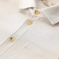 Maurizio Baldassari Overshirt aus Baumwolle, Seide & Leinen beige Hemd