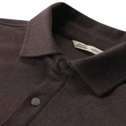 Maurizio Baldassari Overshirt aus Kaschmir-Mix braun Hemdjacke