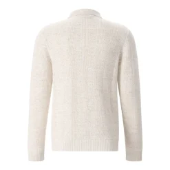 Maurizio Baldassari Strickjacke aus Leinenmix weiß Strickjacke