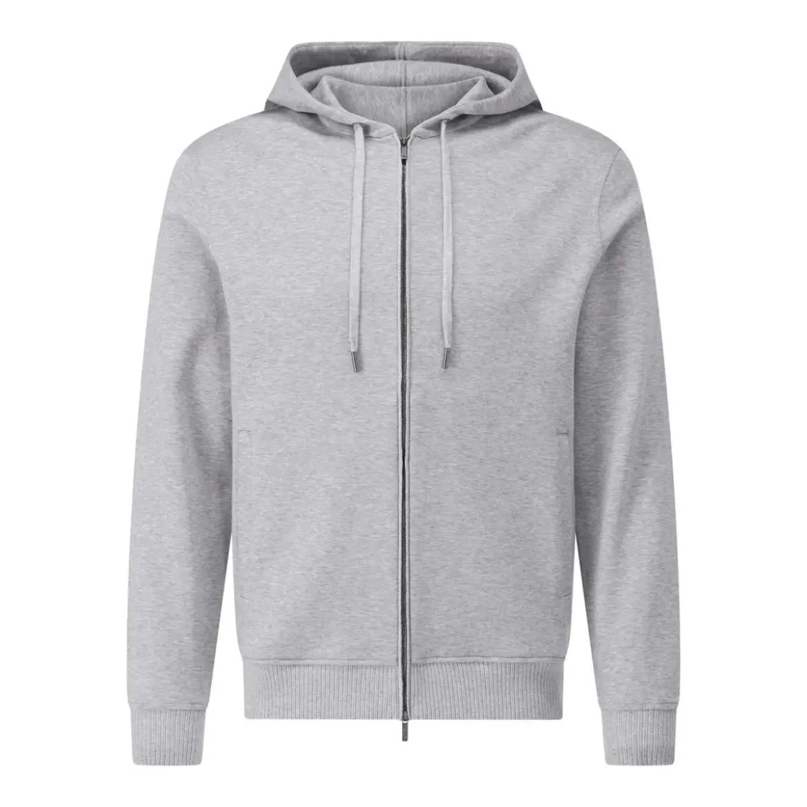 Maurizio Baldassari Sweatjacke mit Kapuze grau Sweatjacke