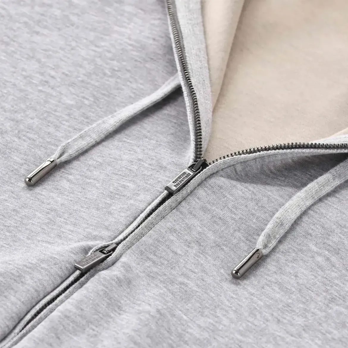 Maurizio Baldassari Sweatjacke mit Kapuze grau Sweatjacke