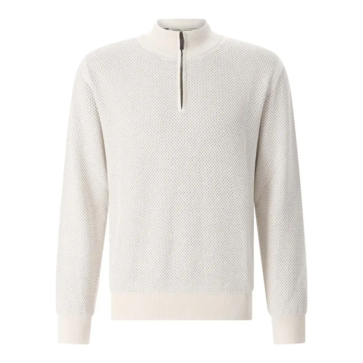 Maurizio Baldassari Troyer aus Woll-Seiden-Mix beige Pullover