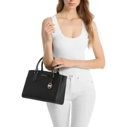 MICHAEL Michael Kors Becca Md Satchel Black Satchel