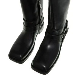 MICHAEL Michael Kors Crosby Moto Boot Black Biker Boots
