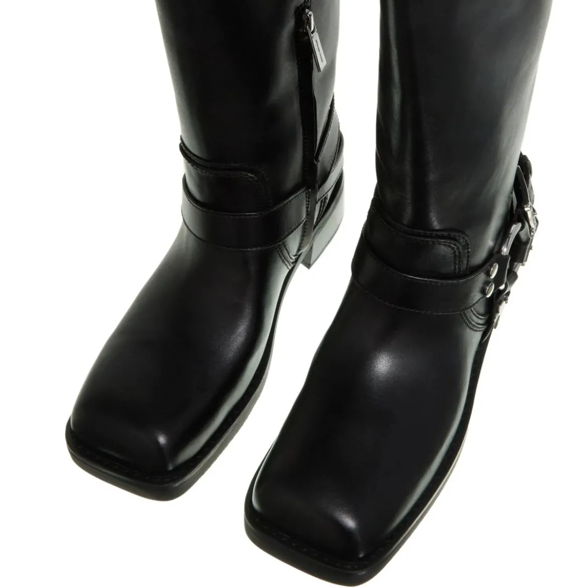 MICHAEL Michael Kors Crosby Moto Boot Black Biker Boots