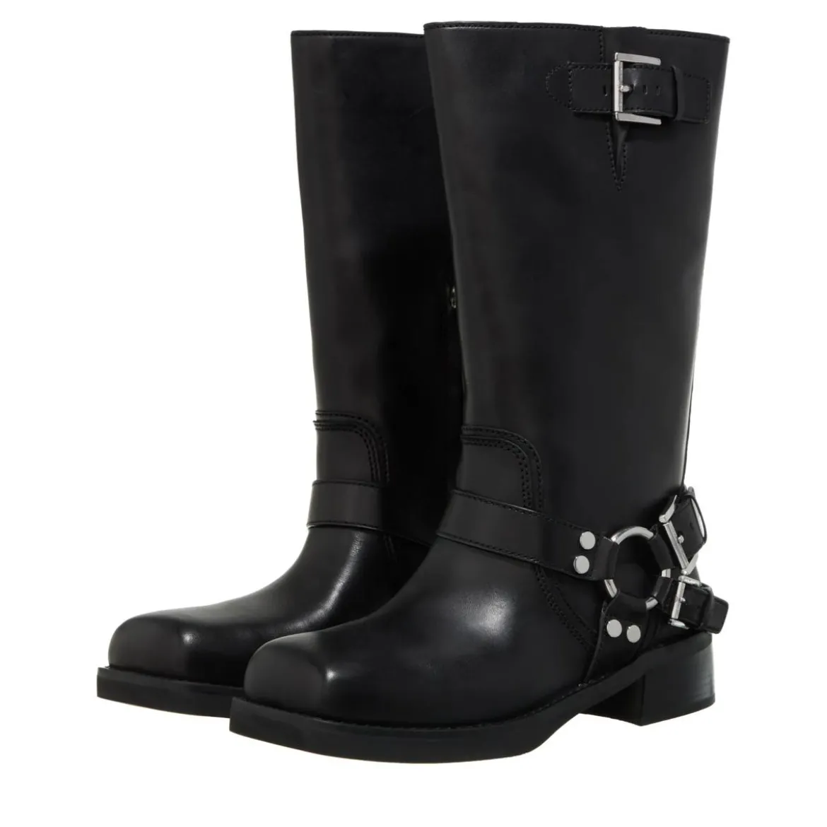 MICHAEL Michael Kors Crosby Moto Boot Black Biker Boots