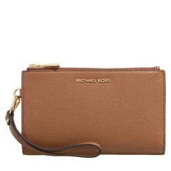 MICHAEL Michael Kors Dblzp Wristlet Luggage Wallet On A Chain