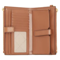 MICHAEL Michael Kors Dblzp Wristlet Luggage Wallet On A Chain