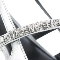 MICHAEL Michael Kors Dina Flex Sling Flat Silver Ballerinas