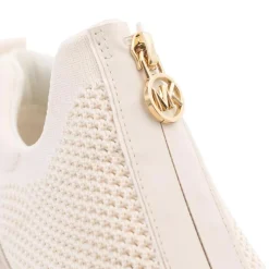 MICHAEL Michael Kors Emmy Wedge Zip Slip On Vanilla Mlti Low-Top-Sneaker