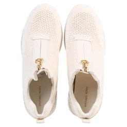 MICHAEL Michael Kors Emmy Wedge Zip Slip On Vanilla Mlti Low-Top-Sneaker