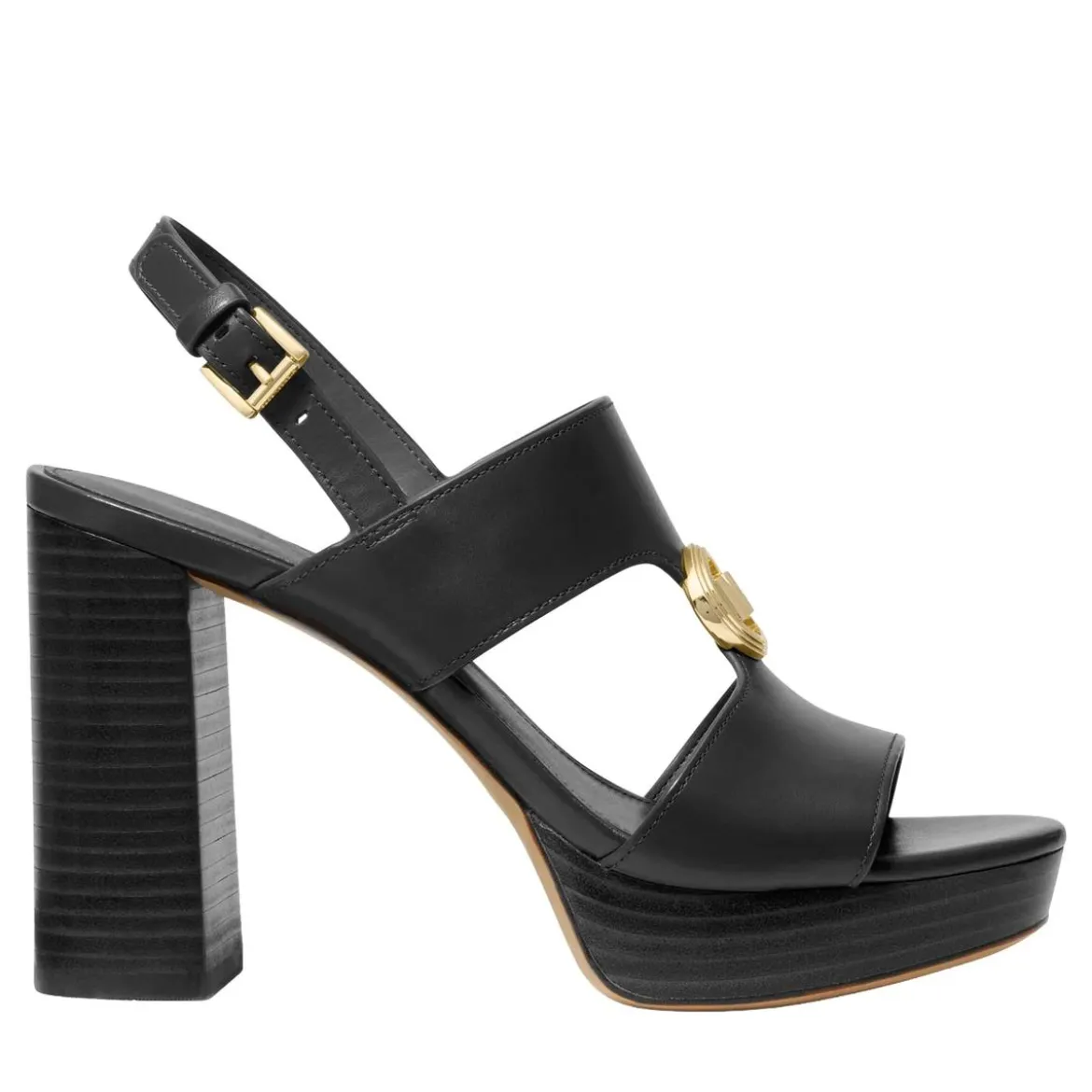 MICHAEL Michael Kors Erin Platform Sandal Black Plateausandalen