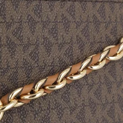 MICHAEL Michael Kors Jet Set Charm Large Dome Crossbody Brown Acorn Crossbody Bag
