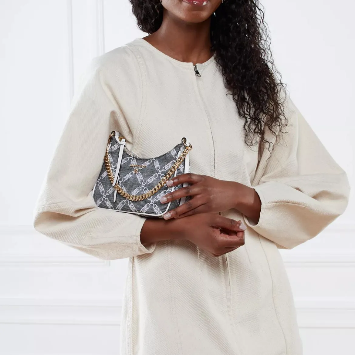 MICHAEL Michael Kors Jet Set Charm Pouches/PortfoliosBlk/Opticwht Pochette