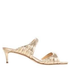 MICHAEL Michael Kors Kiana Mid Sandal Pale Gold Mules