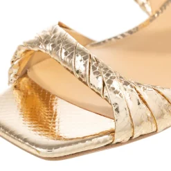 MICHAEL Michael Kors Kiana Mid Sandal Pale Gold Mules