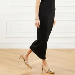 MICHAEL Michael Kors Lena Sling Pump Pale Gold Pumps