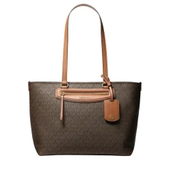 MICHAEL Michael Kors Md Ew Tz Tote Brn/acorn Shopper