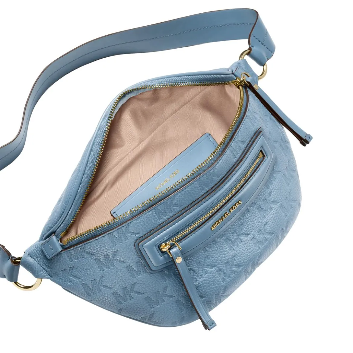 MICHAEL Michael Kors Md Sling Msgr Chambray Crossbody Bag