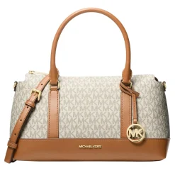 MICHAEL Michael Kors Md Tz Satchel Vanilla/acrn Satchel