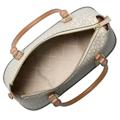 MICHAEL Michael Kors Md Tz Satchel Vanilla/acrn Satchel