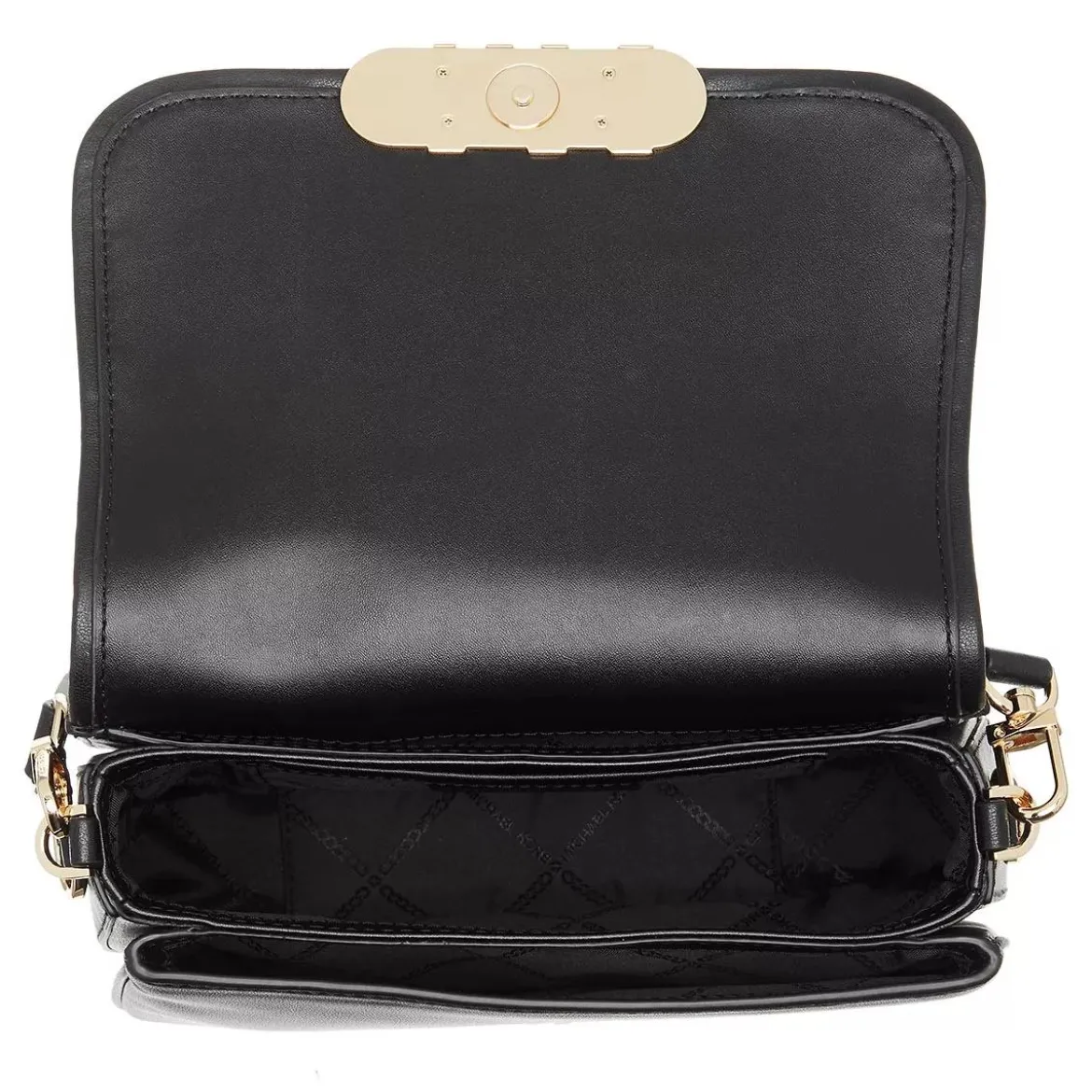 MICHAEL Michael Kors Medium Saddle Messenger Black Saddle Bag