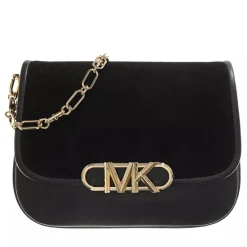 MICHAEL Michael Kors Medium Saddle Messenger Black Saddle Bag